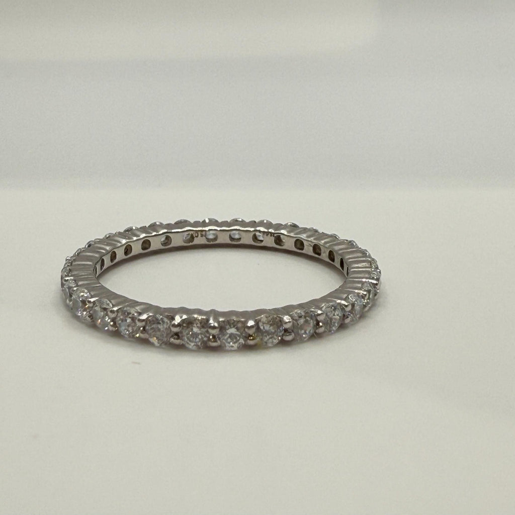 Lab Grown Diamond Wedding Band: 14K Gold Full Eternity Ring