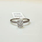 Oval Lab Diamond Engagement Ring: 14K Gold Wedding Band, IGI Certified