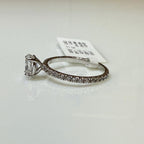 Oval Lab Diamond Engagement Ring: 14K Gold Wedding Band, IGI Certified