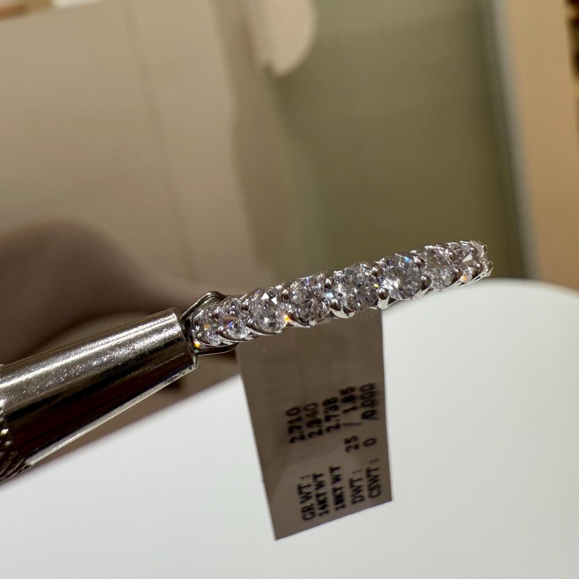 Lab Grown Diamond Eternity Band: 14K Gold Wedding Ring, SGL Certified