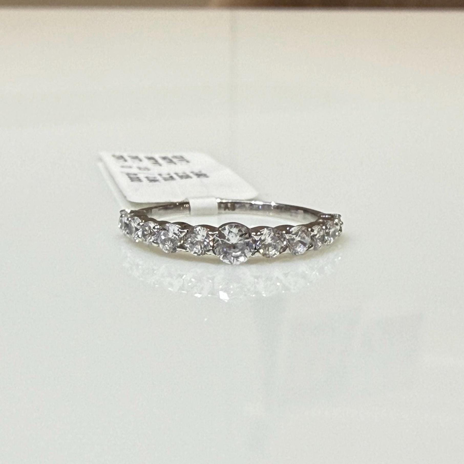 14K Gold Lab Grown Diamond Wedding Band: SGL Certified Stacking Ring