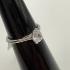 Pear Cut Lab Grown Diamond Ring: 14K Gold Solitaire Engagement Ring (IGI Certified)