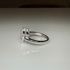 Lab Grown Diamond Toi et Moi Ring | 14K Gold Pear Cut Engagement Ring
