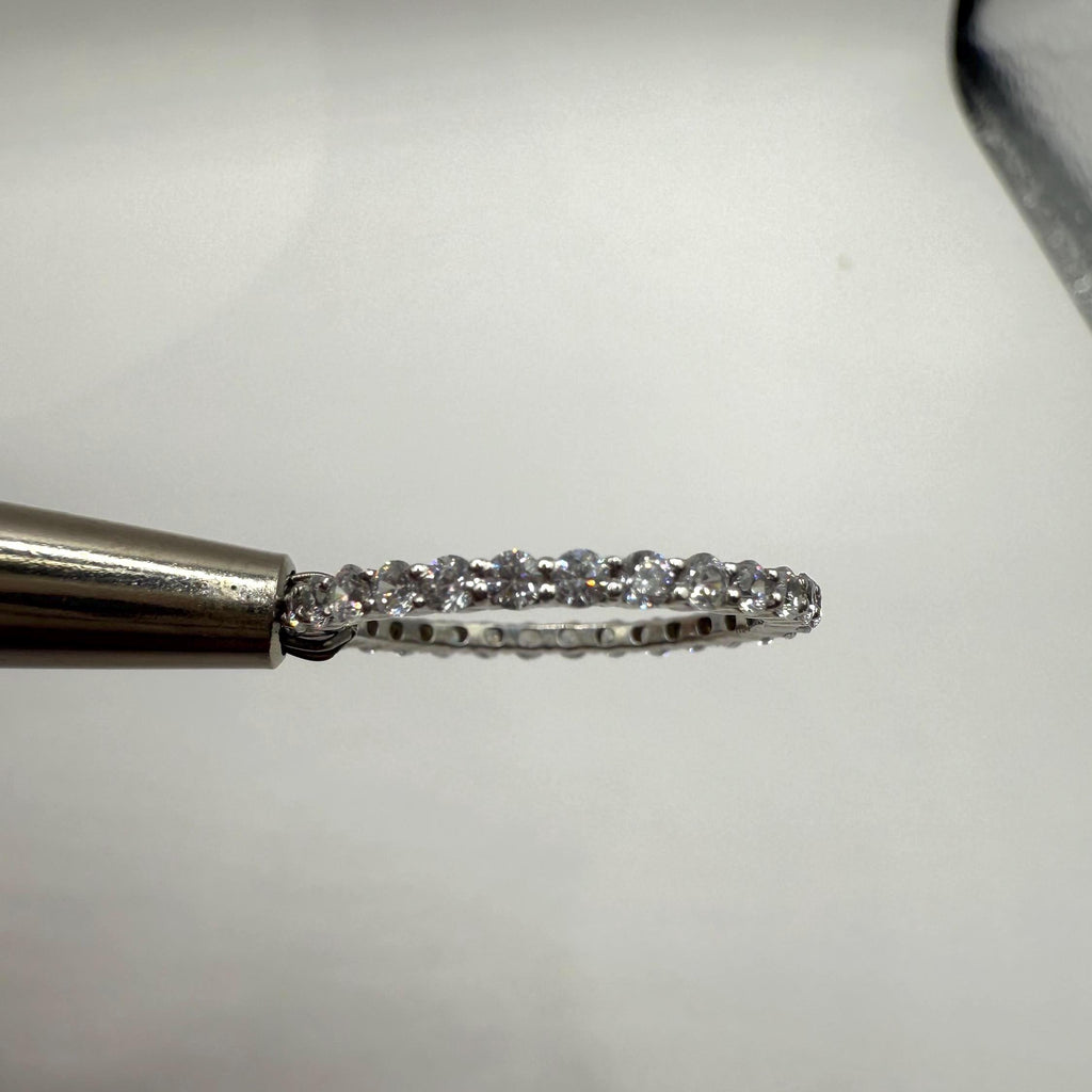 Lab Grown Diamond Wedding Band: 14K Gold Full Eternity Ring