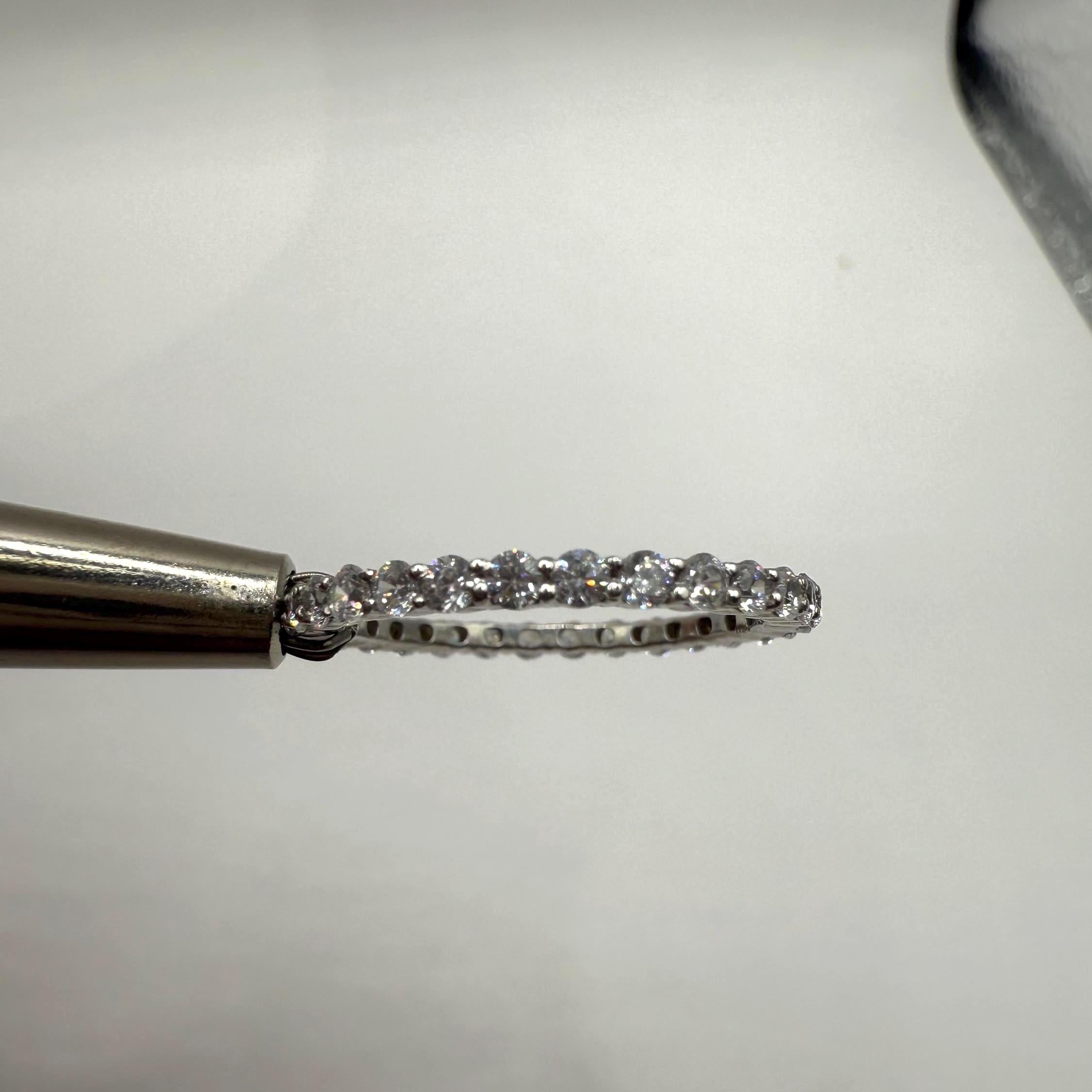 Lab Grown Diamond Wedding Band: 14K Gold Full Eternity Ring