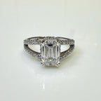 Emerald Cut 2.30ct Lab Grown Diamond Ring | 14K Gold Wedding Jewelry, IGI Certified
