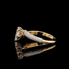 Lab Grown Diamond Toi et Moi Ring: 14K Gold Pear & Round Cut