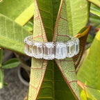 Lab Grown Diamond Eternity Band: 8ct Emerald Cut Wedding Ring