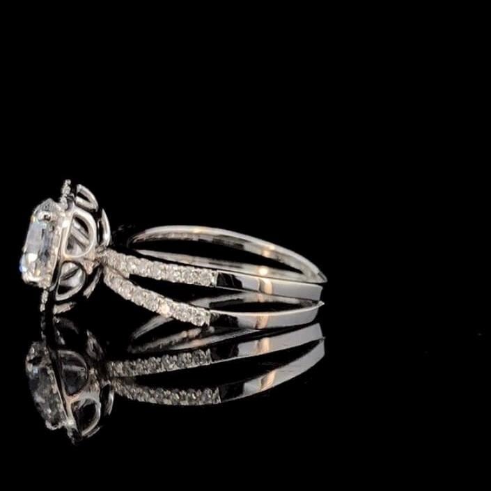 IGI Certified 2 Carat Lab Grown Diamond Engagement Ring - 14K Solid Gold