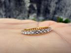 Lab Grown Diamond 14K Gold Eternity Wedding Band | Stacking Ring