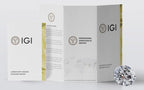 Lab Grown Diamond Halo Engagement Ring: 14K Solid Gold Bridal Jewelry (IGI Certified)