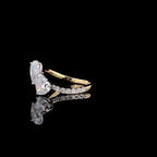 Lab Grown Diamond Toi et Moi Ring | 14K Gold Pear & Heart Engagement Ring