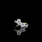 Lab Grown Diamond Toi et Moi Ring | 14K Gold Pear & Heart Engagement Ring
