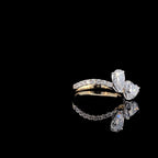 Lab Grown Diamond Toi et Moi Ring | 14K Gold Pear & Heart Engagement Ring