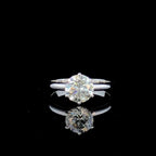 2.00 Carat Lab Grown Diamond Engagement Ring: D VVS2 IGI Certified 14K Gold Solitaire