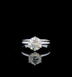 2.00 Carat Lab Grown Diamond Engagement Ring: D VVS2 IGI Certified 14K Gold Solitaire