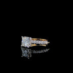 Princess Cut 2.5ct Lab Grown Diamond Engagement Ring: 14K Gold IGI Certified