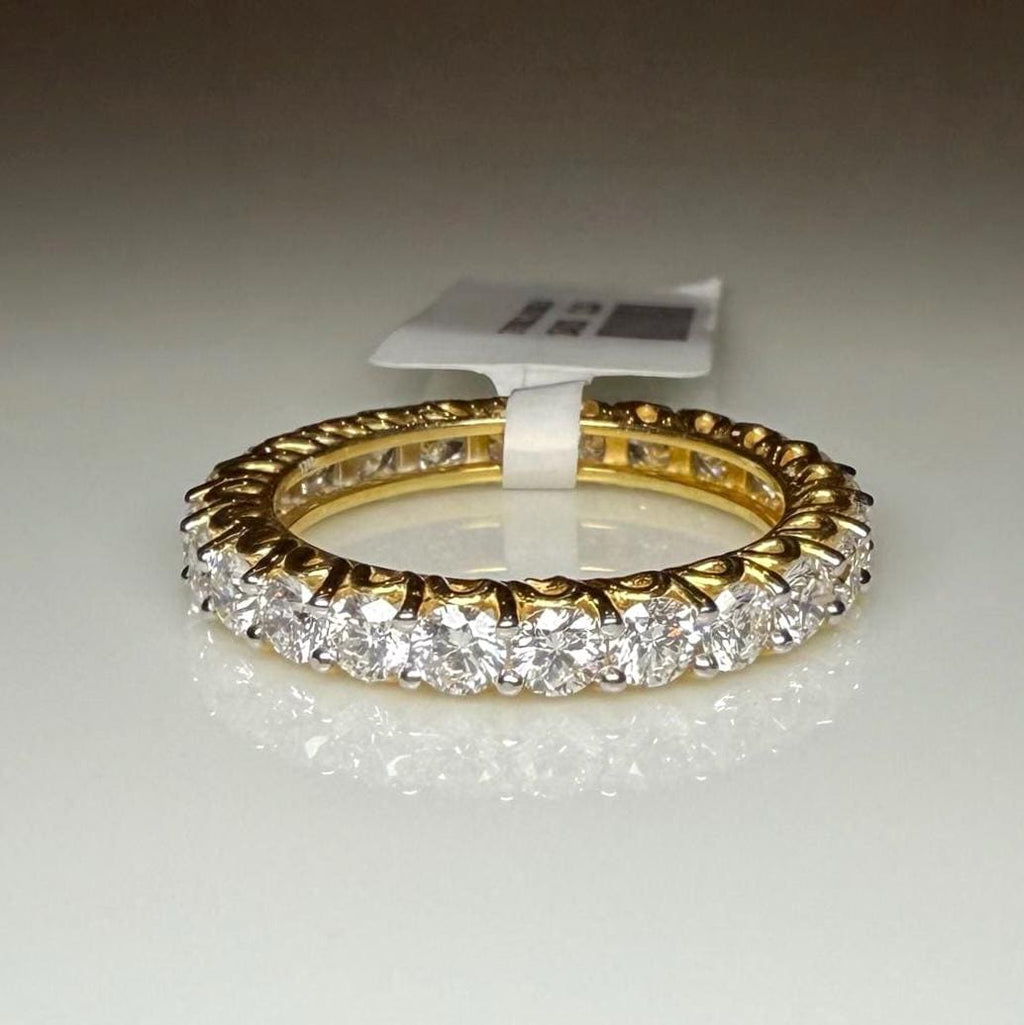 Lab Grown Diamond Eternity Band: 2.50ctw 14K Gold Wedding Ring