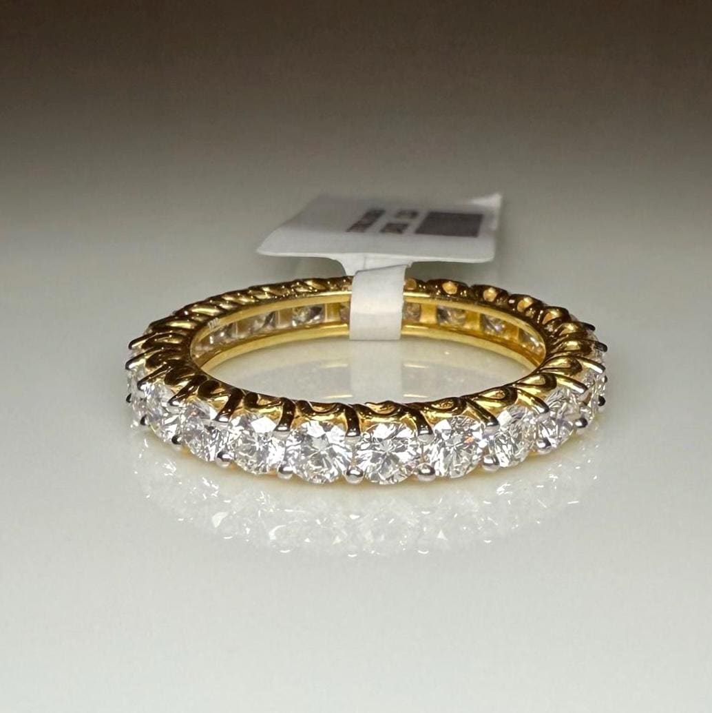 Lab Grown Diamond Eternity Band: 2.50ctw 14K Gold Wedding Ring