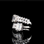 5.20CTW Emerald Cut Lab Grown Diamond 14K Gold Ring