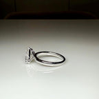 Lab Grown Diamond Toi et Moi Ring: 1.60Ct Pear, 14K Solid Gold Engagement Ring