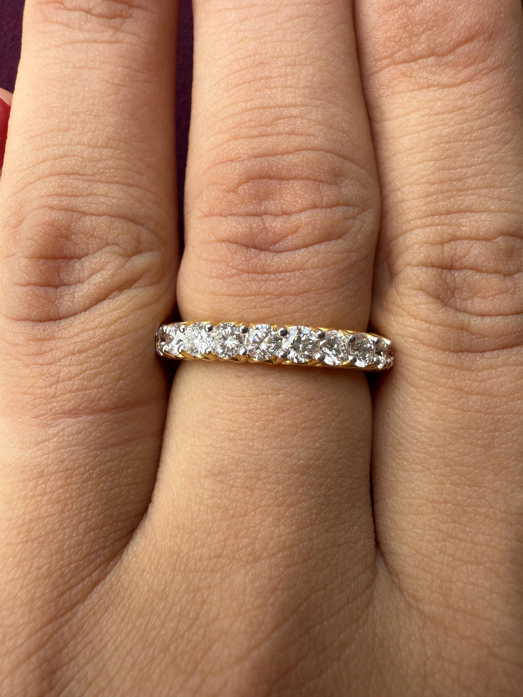 Lab Grown Diamond Eternity Band: 2.50ctw 14K Gold Wedding Ring