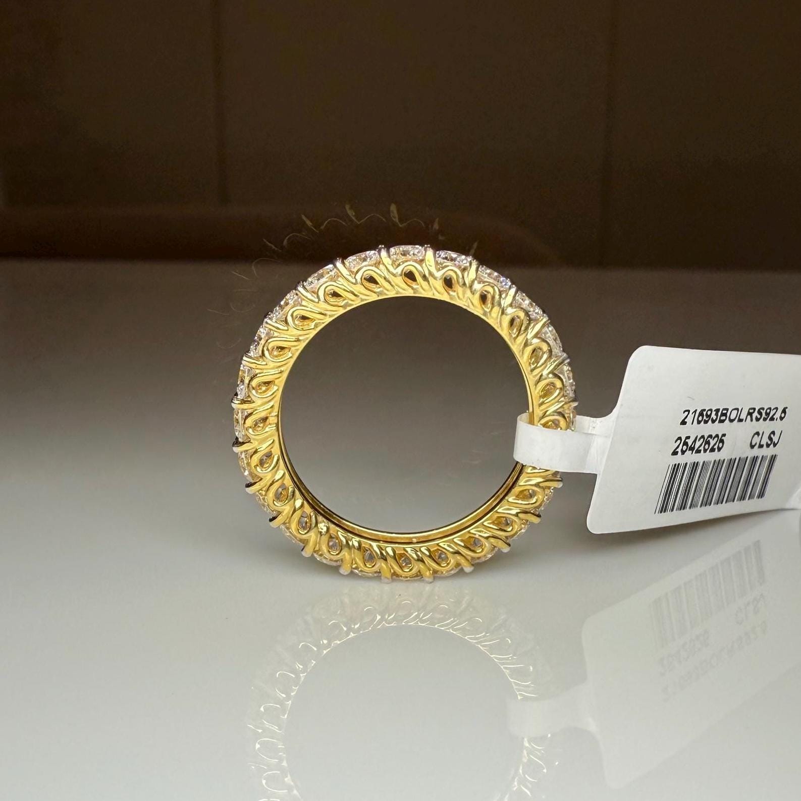 Lab Grown Diamond Eternity Band: 2.50ctw 14K Gold Wedding Ring