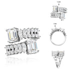5.20CTW Emerald Cut Lab Grown Diamond 14K Gold Ring