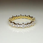 Lab Grown Diamond Eternity Band 14K Gold - SGL Certified Anniversary Ring