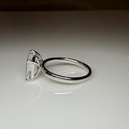 Lab Grown Diamond Toi et Moi Ring: 14K Gold Pear & Emerald Cut