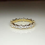 Lab Grown Diamond Eternity Band 14K Gold - SGL Certified Anniversary Ring