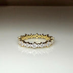 Lab Grown Diamond Eternity Band 14K Gold - SGL Certified Anniversary Ring