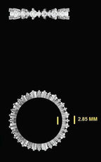 Lab Grown Diamond Eternity Band 14K Gold - SGL Certified Anniversary Ring