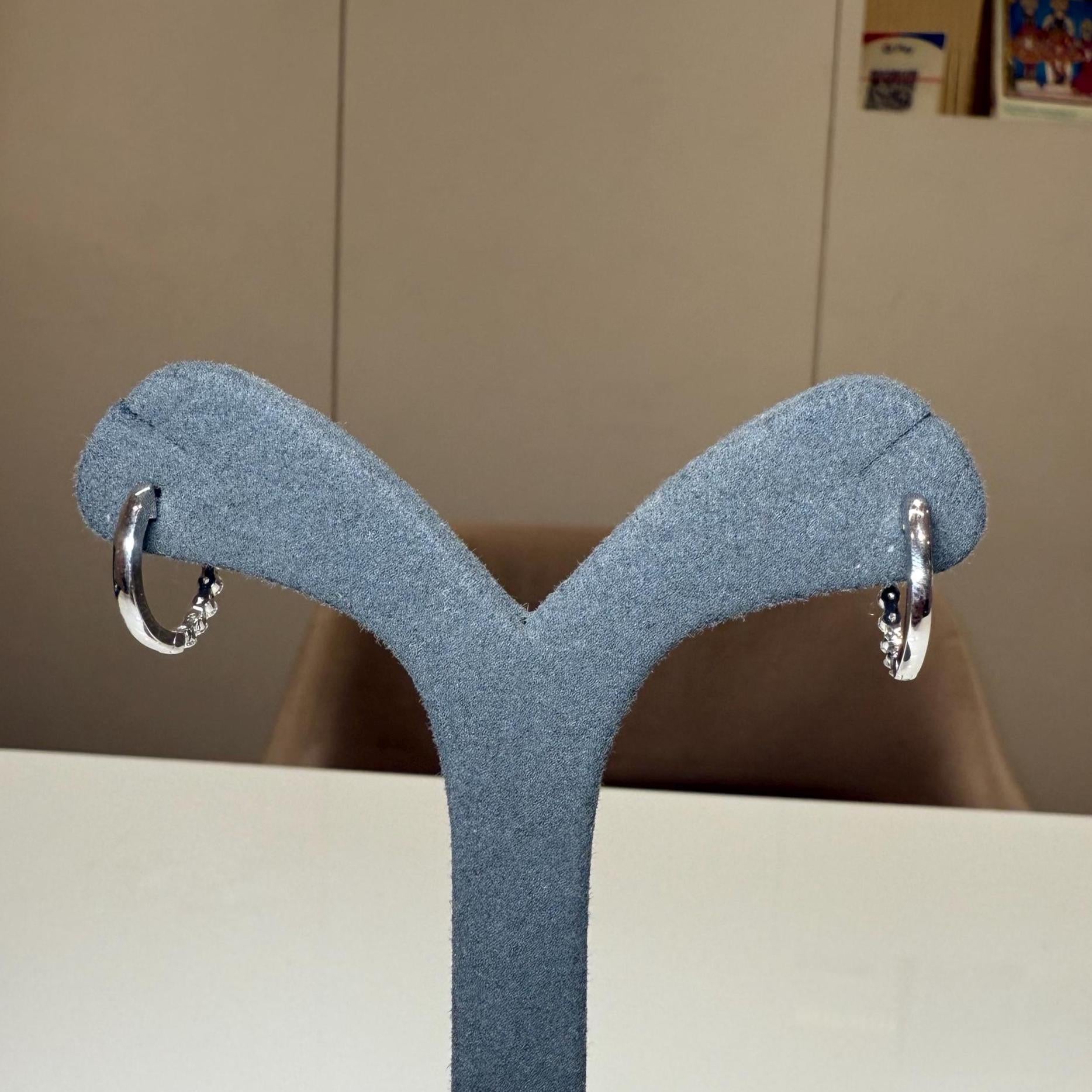 Lab Grown Diamond Huggie Earrings: 14K Gold, Sustainable Jewelry (0.65 ctw)