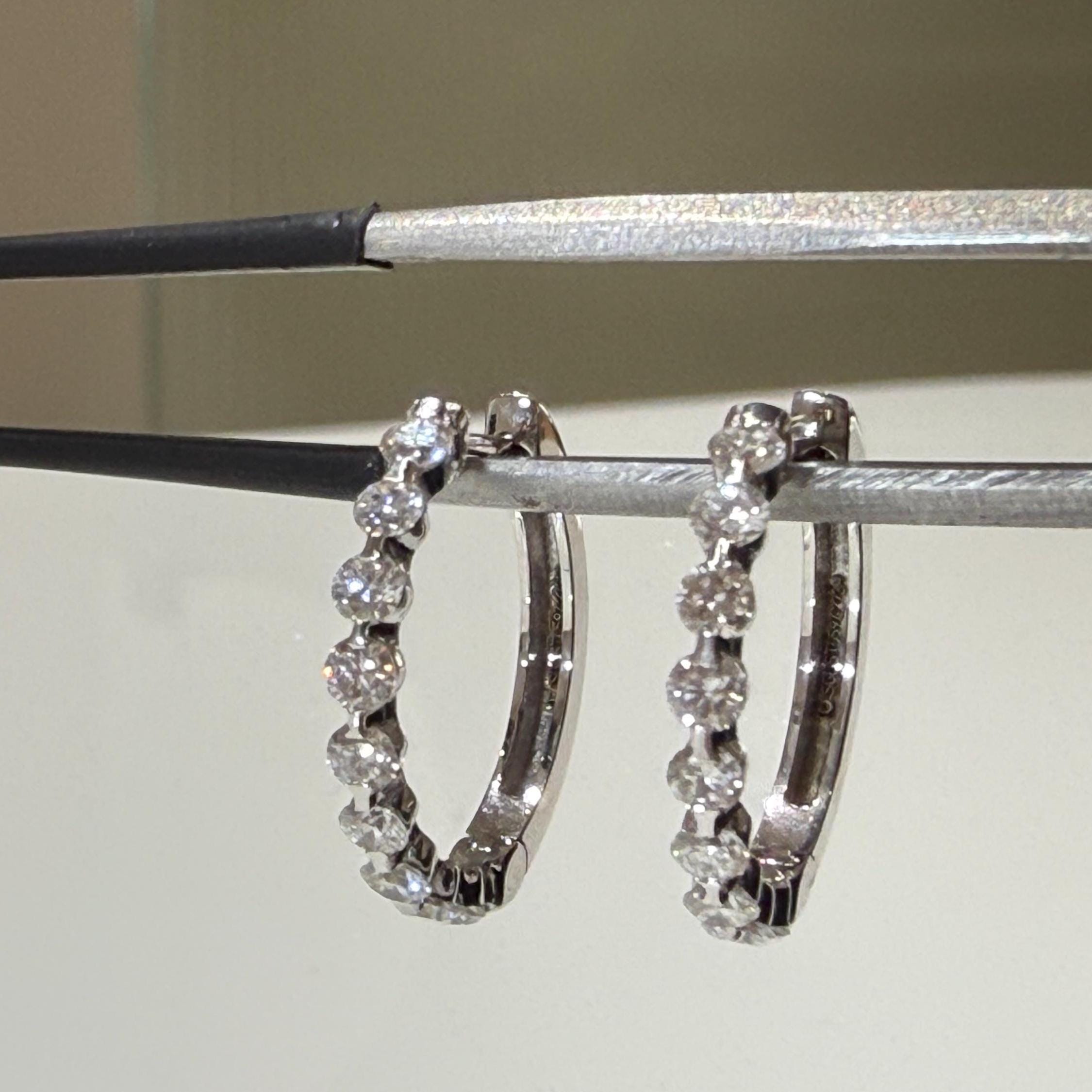 Lab Grown Diamond Huggie Earrings: 14K Gold, Sustainable Jewelry (0.65 ctw)