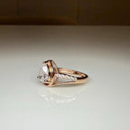 Pear Cut 1.60 CTW Lab Grown Diamond Engagement Ring: 14K Gold Split Shank