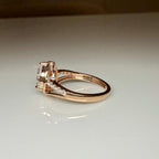 Pear Cut 1.60 CTW Lab Grown Diamond Engagement Ring: 14K Gold Split Shank