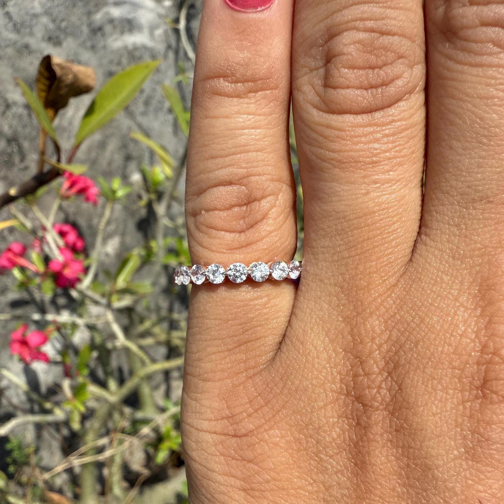 Lab Grown Diamond Eternity Band | 14K Gold Anniversary Ring