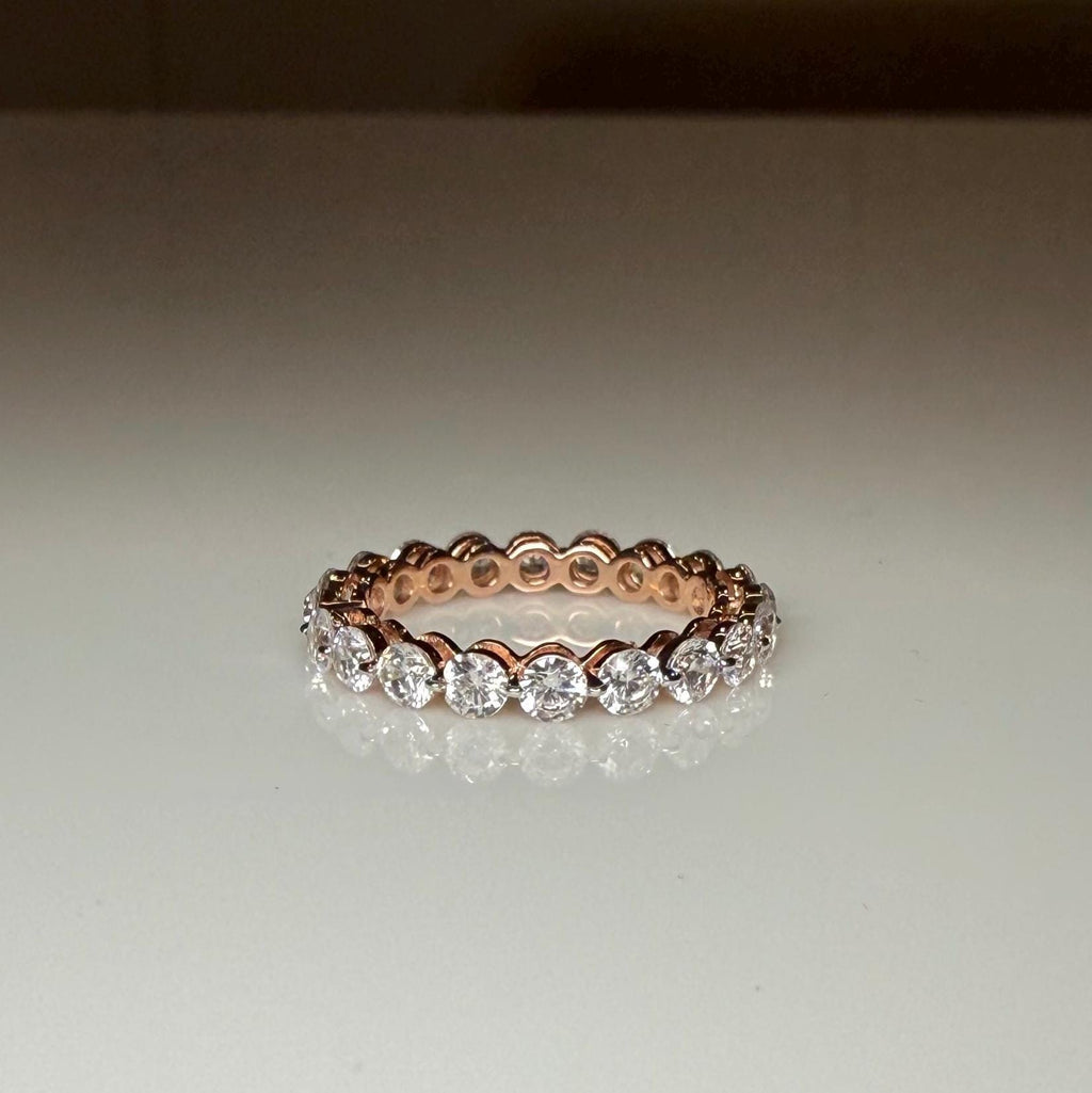 Lab Grown Diamond Eternity Band | 14K Gold Anniversary Ring