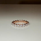 Lab Grown Diamond Eternity Band | 14K Gold Anniversary Ring