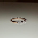 Lab Grown Diamond Eternity Band: 14K Solid Gold Wedding Ring