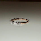 Lab Grown Diamond Eternity Band: 14K Solid Gold Wedding Ring