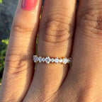Lab Grown Diamond Eternity Band 14K Gold - SGL Certified Anniversary Ring