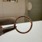 14K Solid Gold Lab Grown Diamond Half Eternity Band