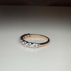 14K Gold Lab Grown Diamond Wedding Band | SGL Certified Half Eternity Ring