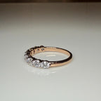 14K Gold Lab Grown Diamond Wedding Band | SGL Certified Half Eternity Ring