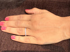 14K Gold Lab Grown Diamond Eternity Band | Stackable Wedding Ring