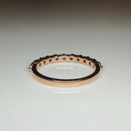 14K Gold Lab Grown Diamond Eternity Band | Stackable Wedding Ring