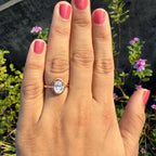 Oval Lab Grown Diamond Engagement Ring: 14K Gold Solitaire, IGI Certified