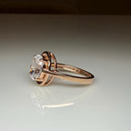 Oval Lab Grown Diamond Engagement Ring: 14K Gold Solitaire, IGI Certified